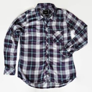 Rails Plaid Button-Down Shirt in Navy, White & Purple